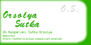 orsolya sutka business card